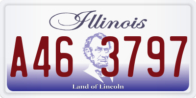 IL license plate A463797