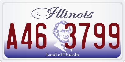 IL license plate A463799