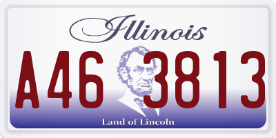 IL license plate A463813