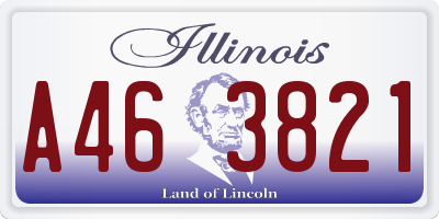 IL license plate A463821