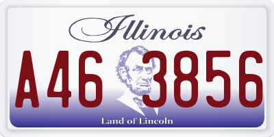 IL license plate A463856