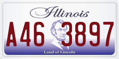 IL license plate A463897