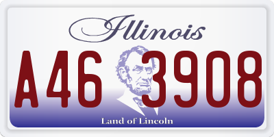 IL license plate A463908