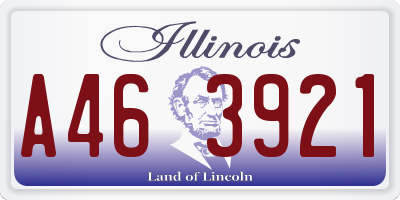 IL license plate A463921