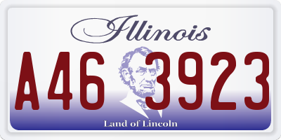 IL license plate A463923