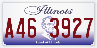 IL license plate A463927