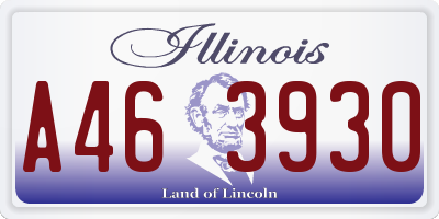 IL license plate A463930
