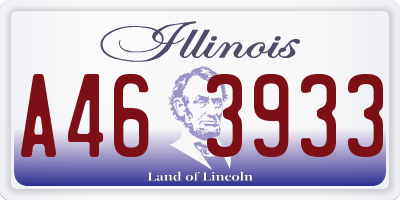 IL license plate A463933