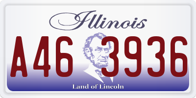 IL license plate A463936