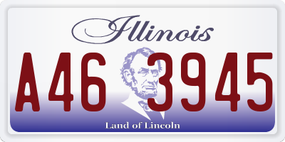 IL license plate A463945