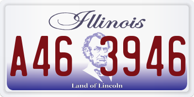 IL license plate A463946