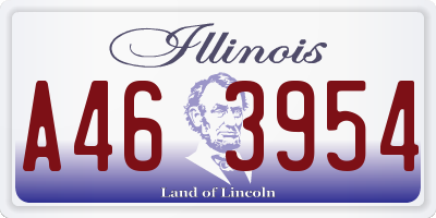 IL license plate A463954