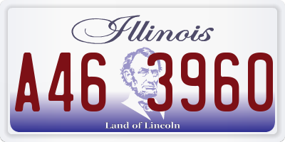 IL license plate A463960