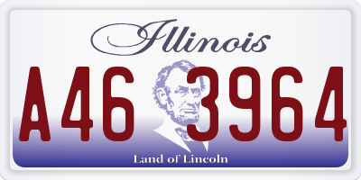 IL license plate A463964