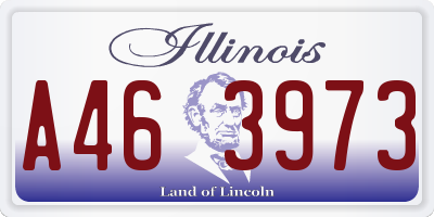 IL license plate A463973