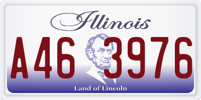 IL license plate A463976