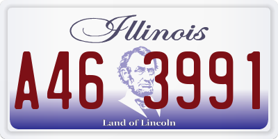 IL license plate A463991