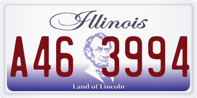 IL license plate A463994