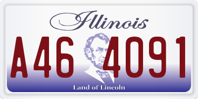 IL license plate A464091
