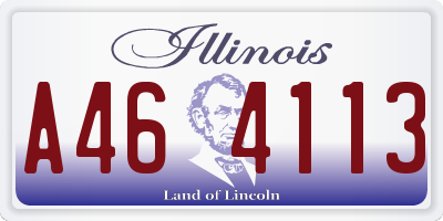 IL license plate A464113