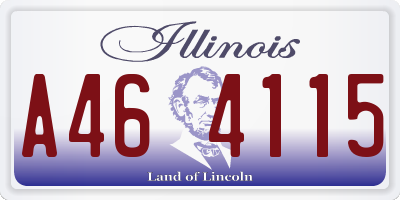 IL license plate A464115
