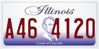 IL license plate A464120