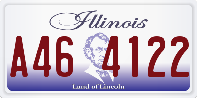 IL license plate A464122