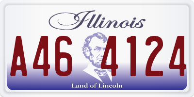 IL license plate A464124
