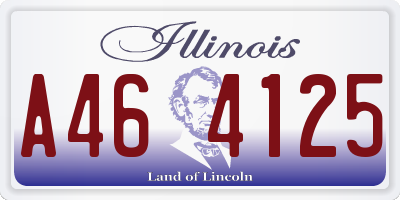 IL license plate A464125