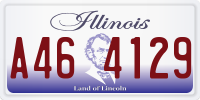 IL license plate A464129