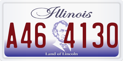 IL license plate A464130