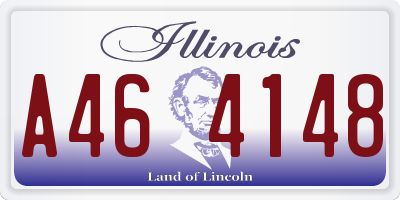 IL license plate A464148