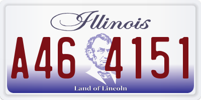 IL license plate A464151