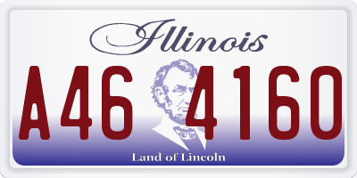 IL license plate A464160