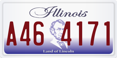 IL license plate A464171