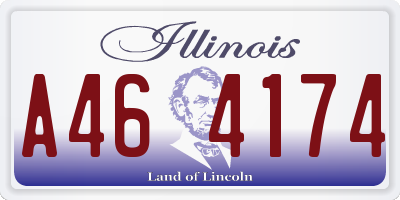 IL license plate A464174