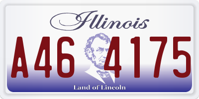 IL license plate A464175