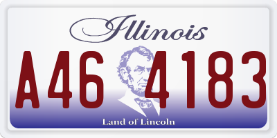IL license plate A464183
