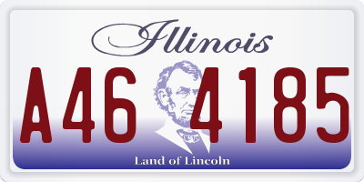 IL license plate A464185
