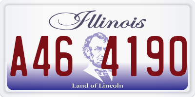 IL license plate A464190