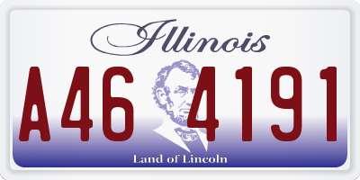 IL license plate A464191