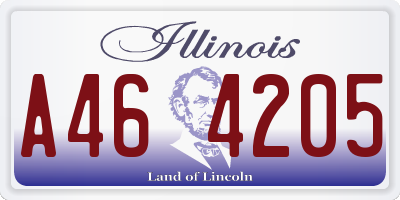 IL license plate A464205