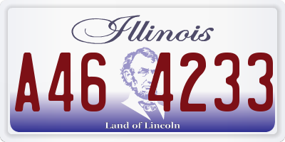 IL license plate A464233