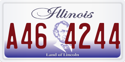 IL license plate A464244
