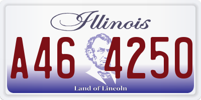 IL license plate A464250