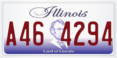 IL license plate A464294