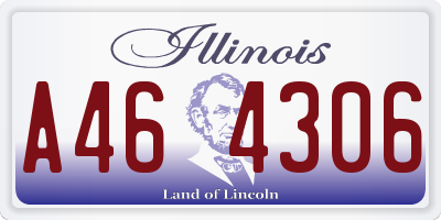 IL license plate A464306