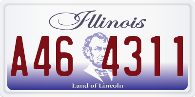 IL license plate A464311
