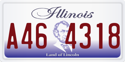 IL license plate A464318