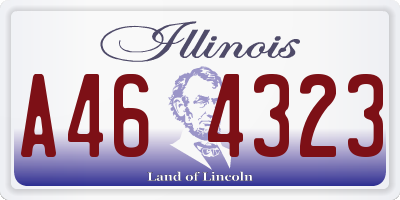 IL license plate A464323